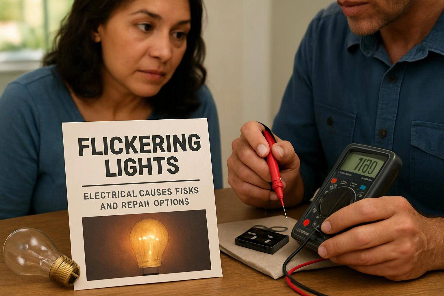 Flickering Lights: Electrical Causes, Risks, and Repair Options