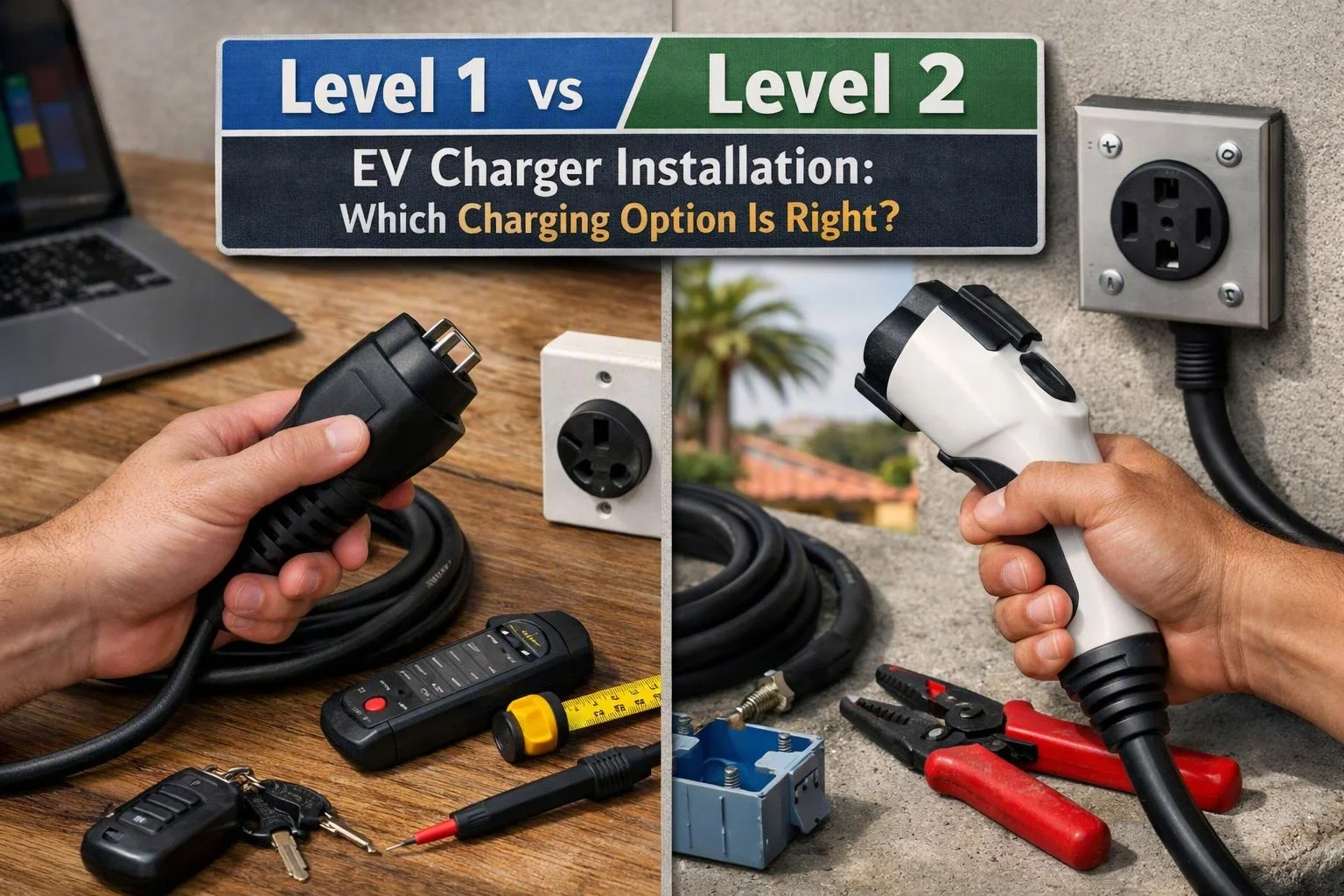 Level 1 vs. Level 2 EV Charger Installation: Which Charging Option Is Right?