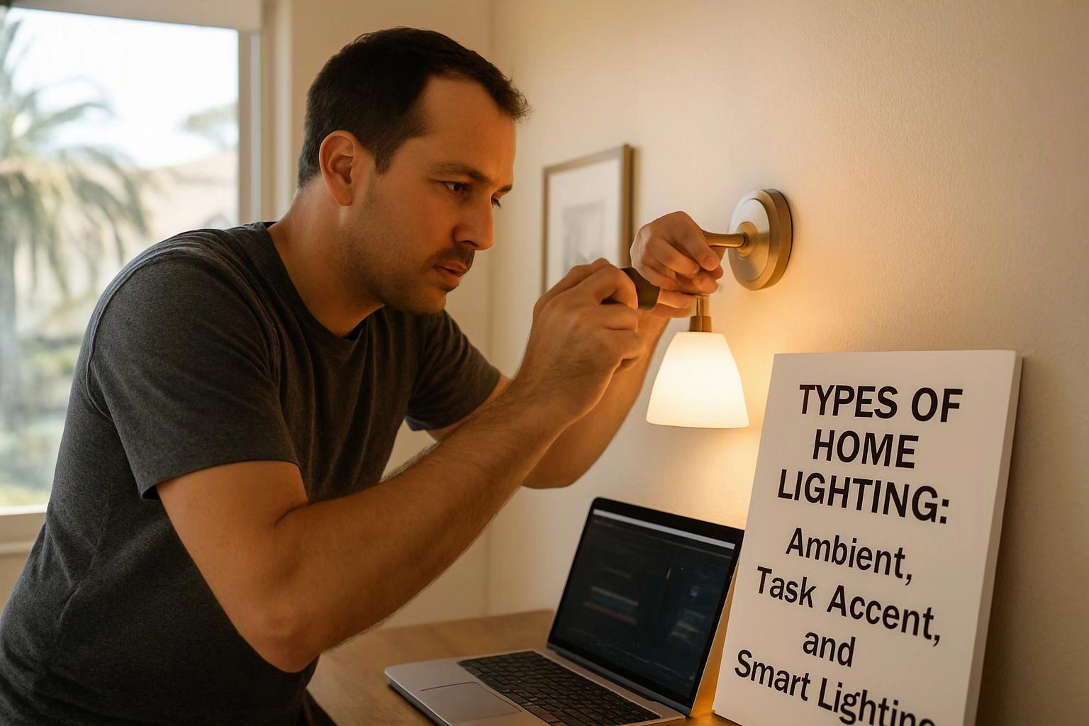 Types of Home Lighting: Ambient, Task, Accent, and Smart Lighting
