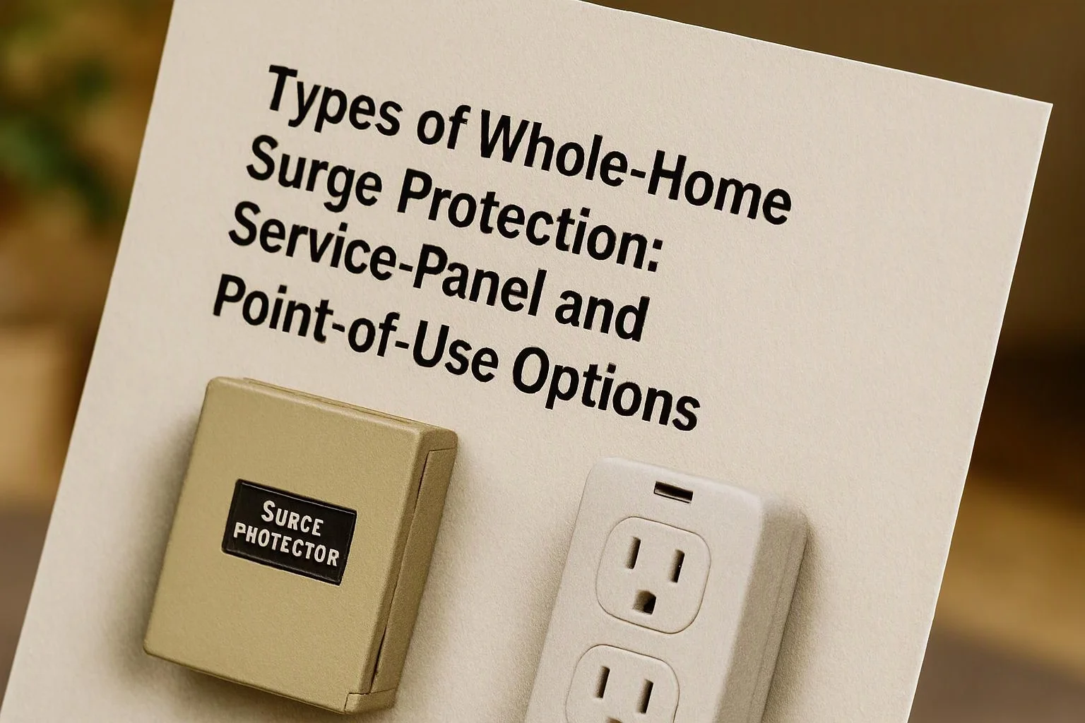Types of Whole-Home Surge Protection: Service-Panel and Point-of-Use Options