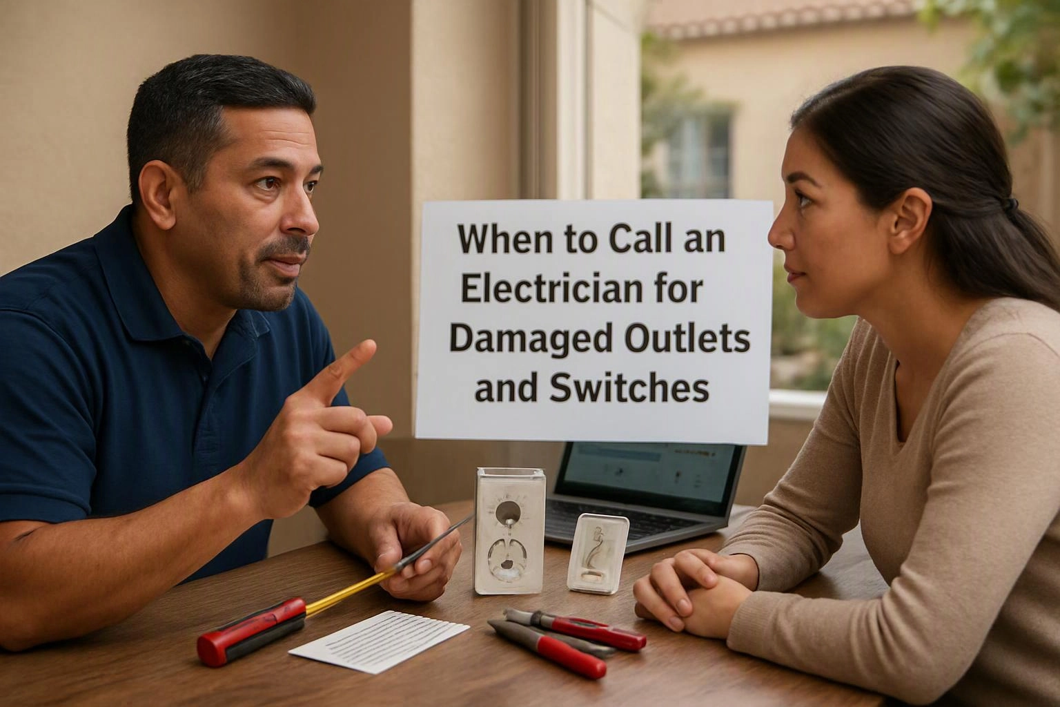 When to Call an Electrician for Damaged Outlets and Switches