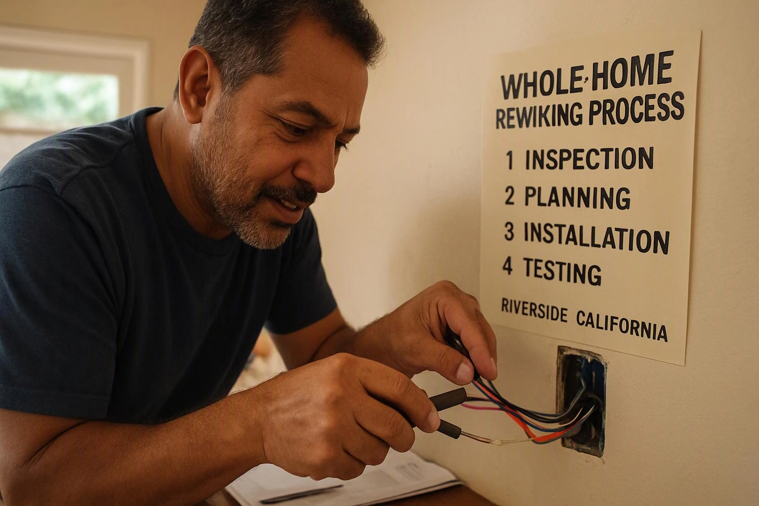 Whole-Home Rewiring Process: Inspection, Planning, Installation, and Testing