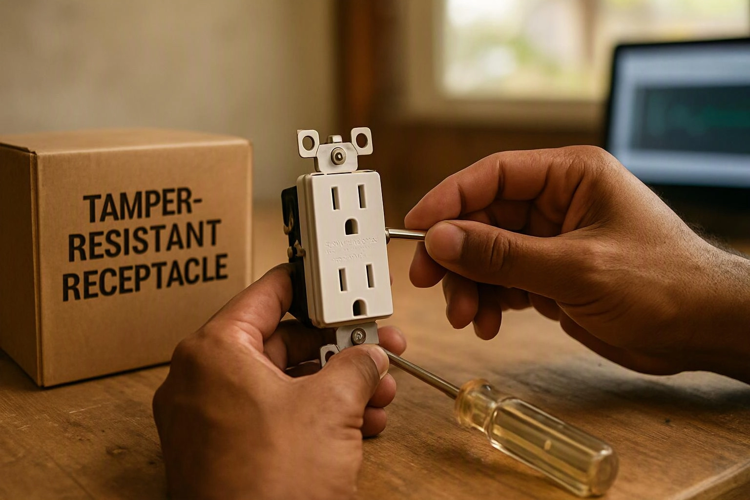Tamper resistant receptacle